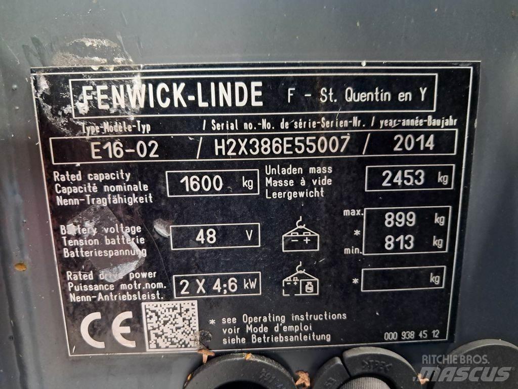 Linde E16-02 Električni viličari