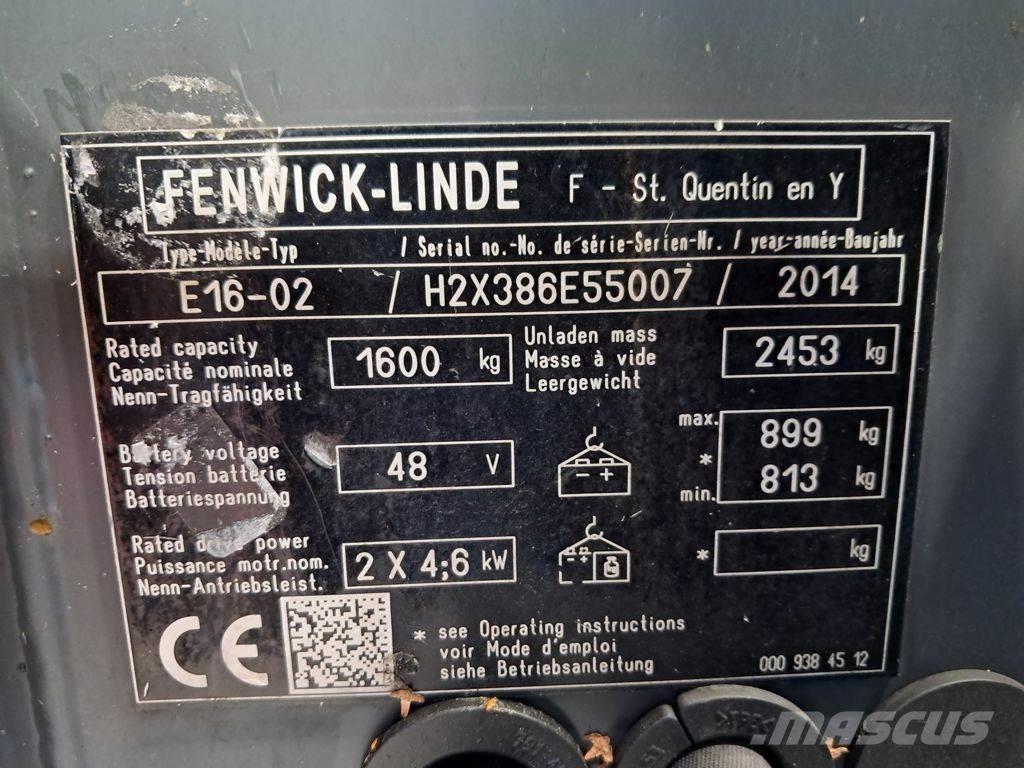 Linde E16-02 Električni viličari