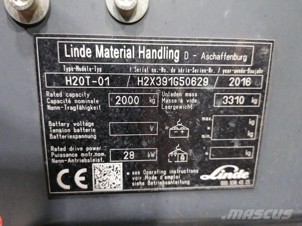 Linde H20T-01 Plinski viličari