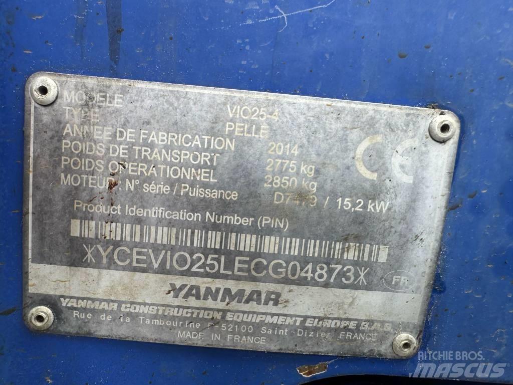 Yanmar Vio 25-4 Mini bageri <7t