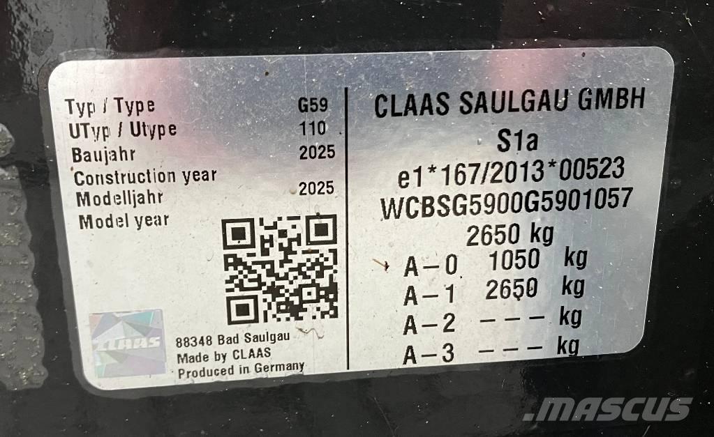 CLAAS Volto 1500 T Okretači i sakupljači sijena