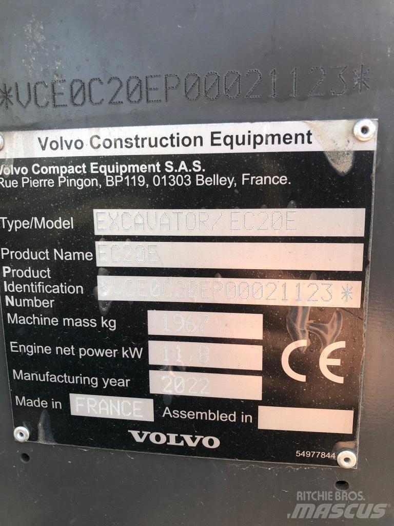 Volvo EC 20 E Mini bageri <7t