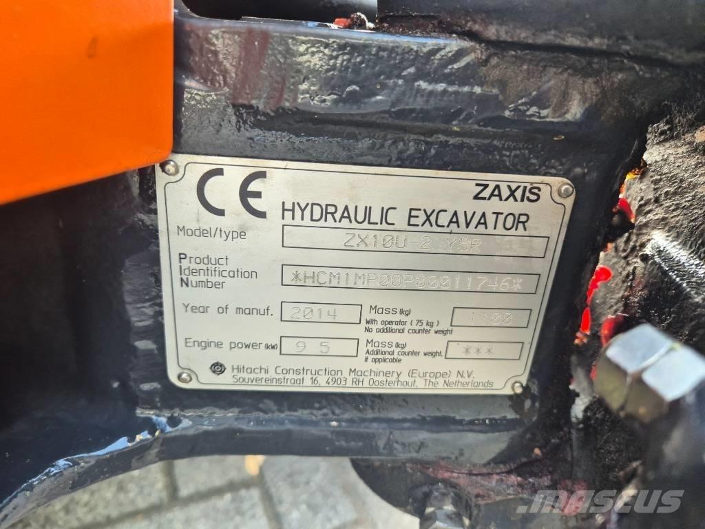 Hitachi ZX 10 U-2 Mini bageri <7t