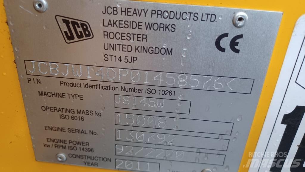JCB JS 145 W Bageri na kotačima