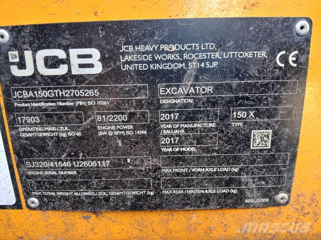 JCB 150X Bageri gusjeničari