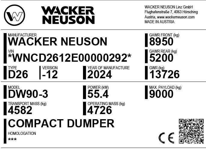 Wacker Neuson DW90-3 Demperi za gradilišta