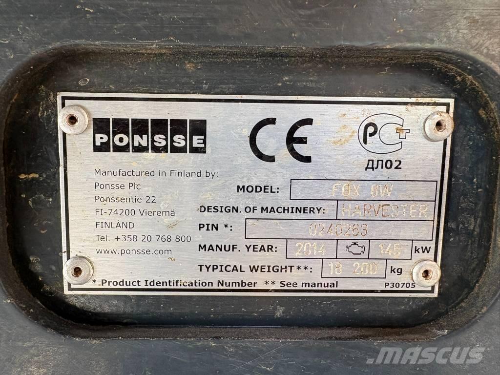 Ponsse Fox 8W Harversteri