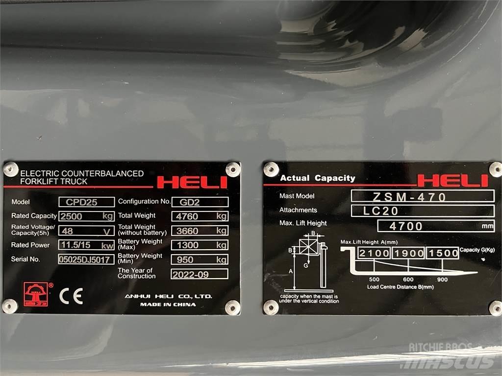Heli CPD25 GD2 / NEU Električni viličari