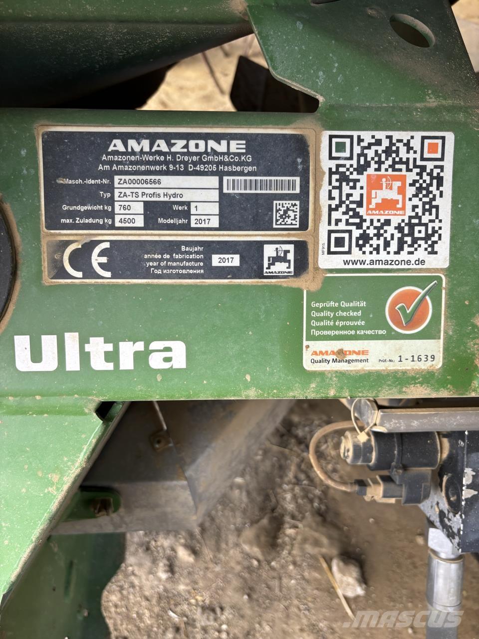 Amazone ZA TS 4200 Prskalice gnojiva