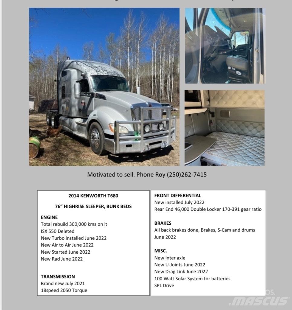 Kenworth T680 Traktorske jedinice