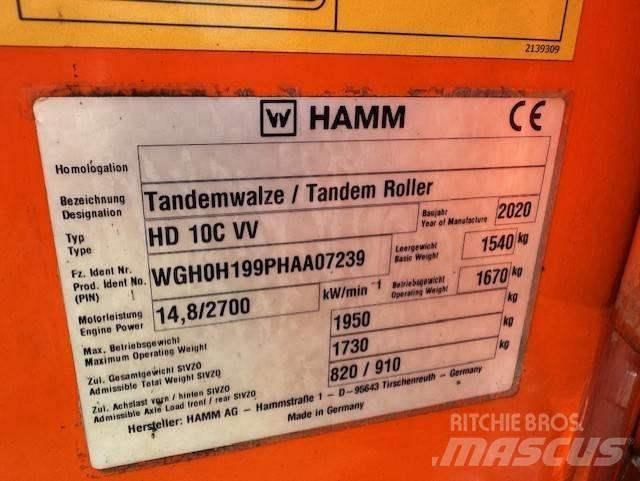 Hamm HD 10 C Valjci sa dvojnim bubnjem