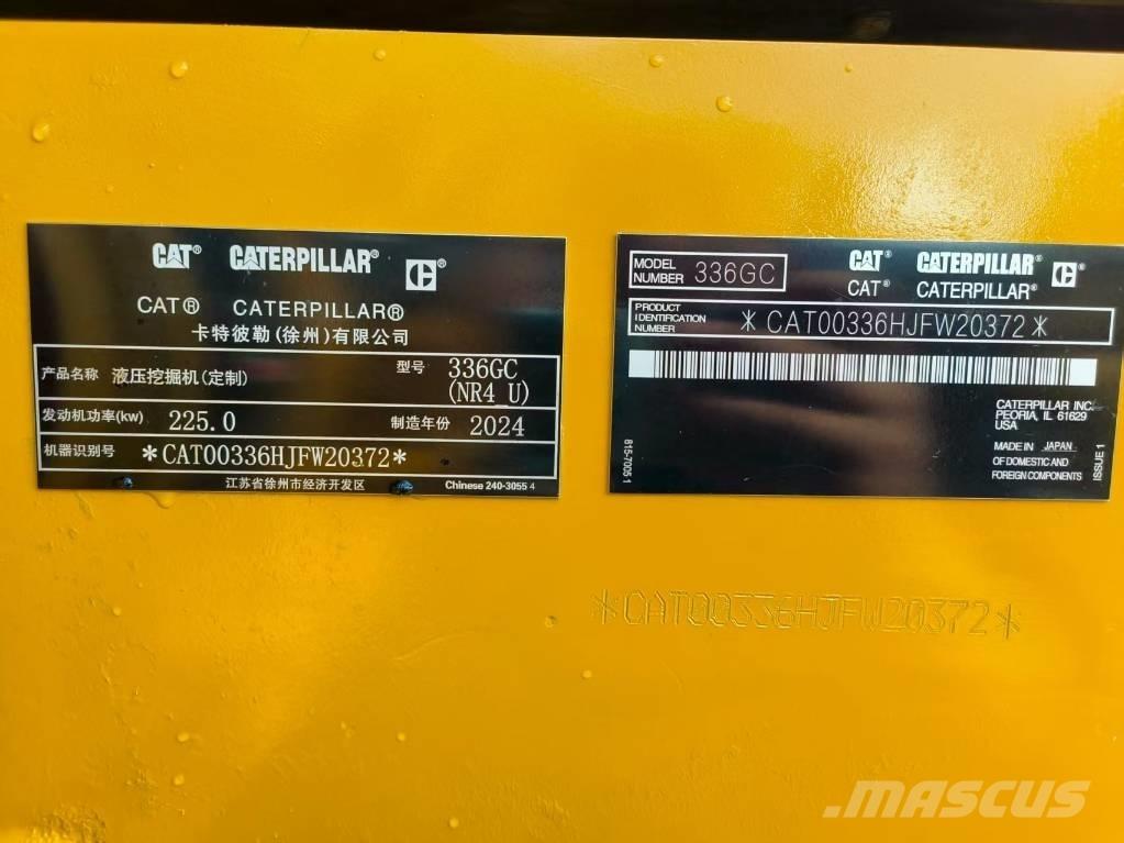 CAT 336GC Bageri gusjeničari