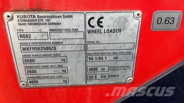 Kubota R082 Utovarivači na kotačima