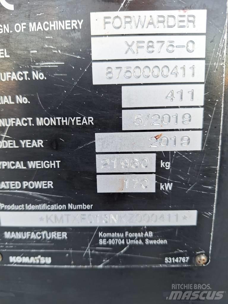 Komatsu 875 Forvarderi