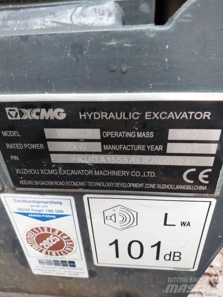 XCMG XE 155 ECR Bageri gusjeničari
