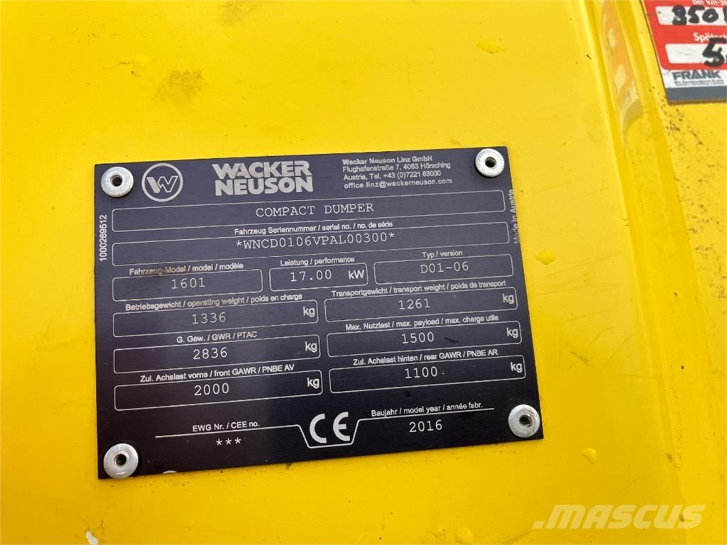 Wacker Neuson 1601 Demperi za gradilišta