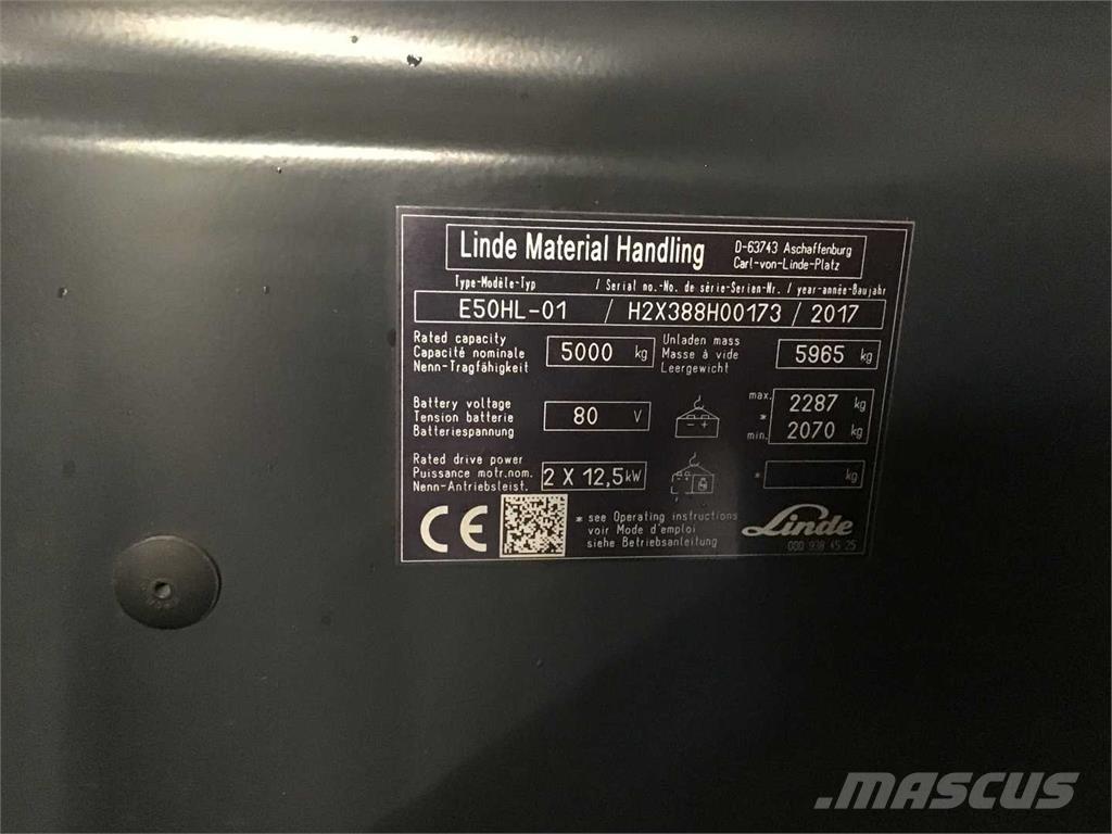 Linde E50HL Električni viličari