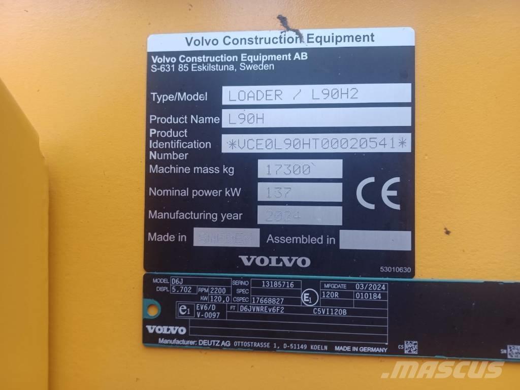 Volvo L 90 H Utovarivači na kotačima