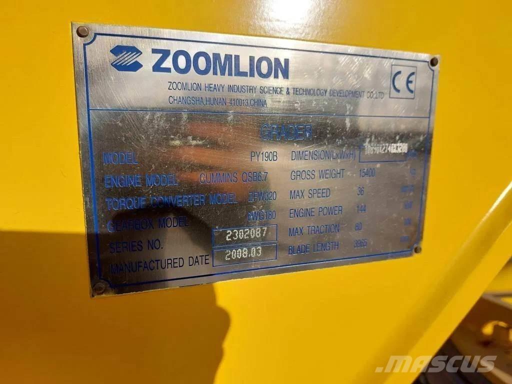 Zoomlion PY190B Grejderi