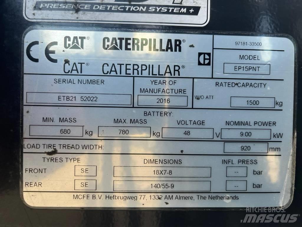 CAT EP15NT Električni viličari