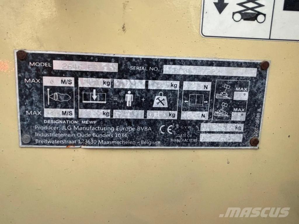 JLG 2646 ES Zglobne podizne platforme