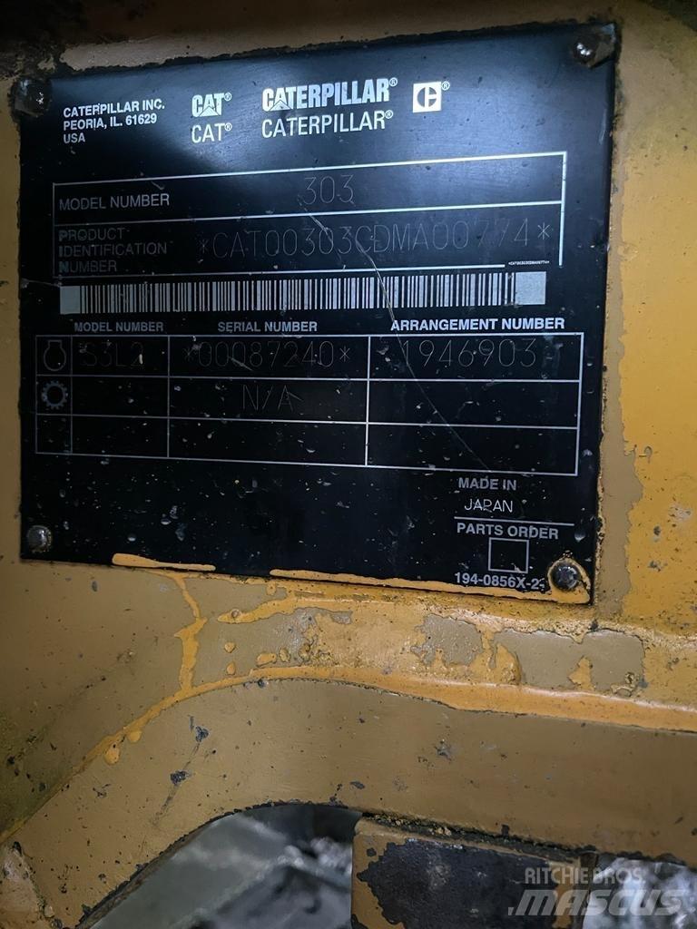 CAT 303 CR Mini bageri <7t