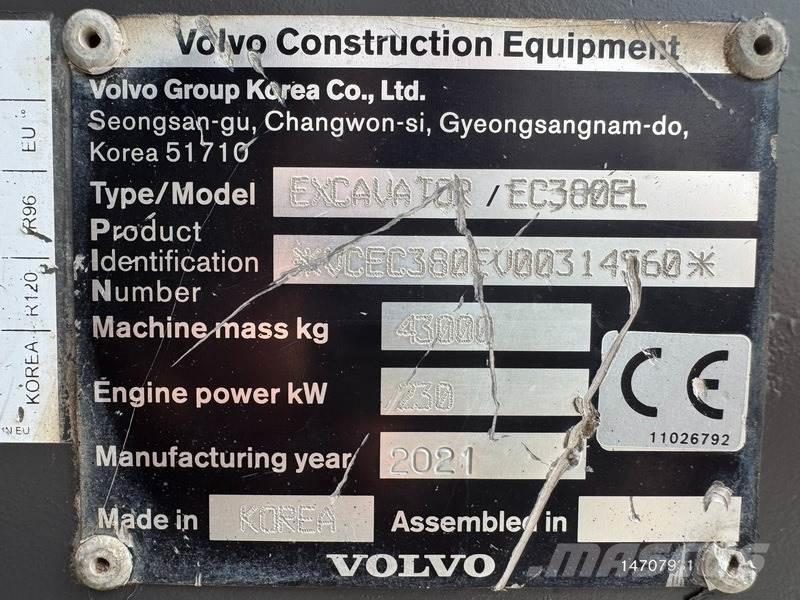 Volvo EC 380 EL Bageri gusjeničari