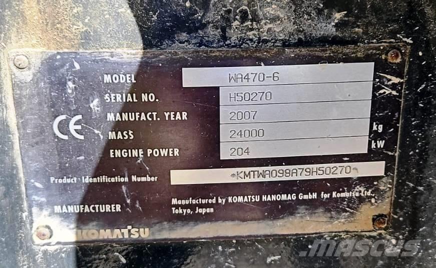 Komatsu WA 470-6 Utovarivači na kotačima