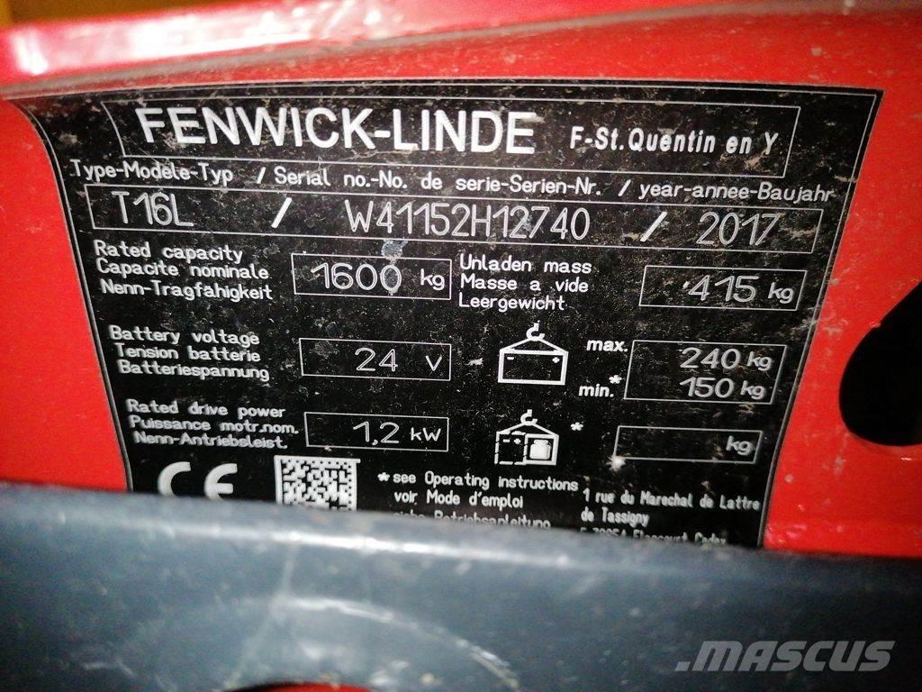 Linde T16L Nisko podizni električni viličar
