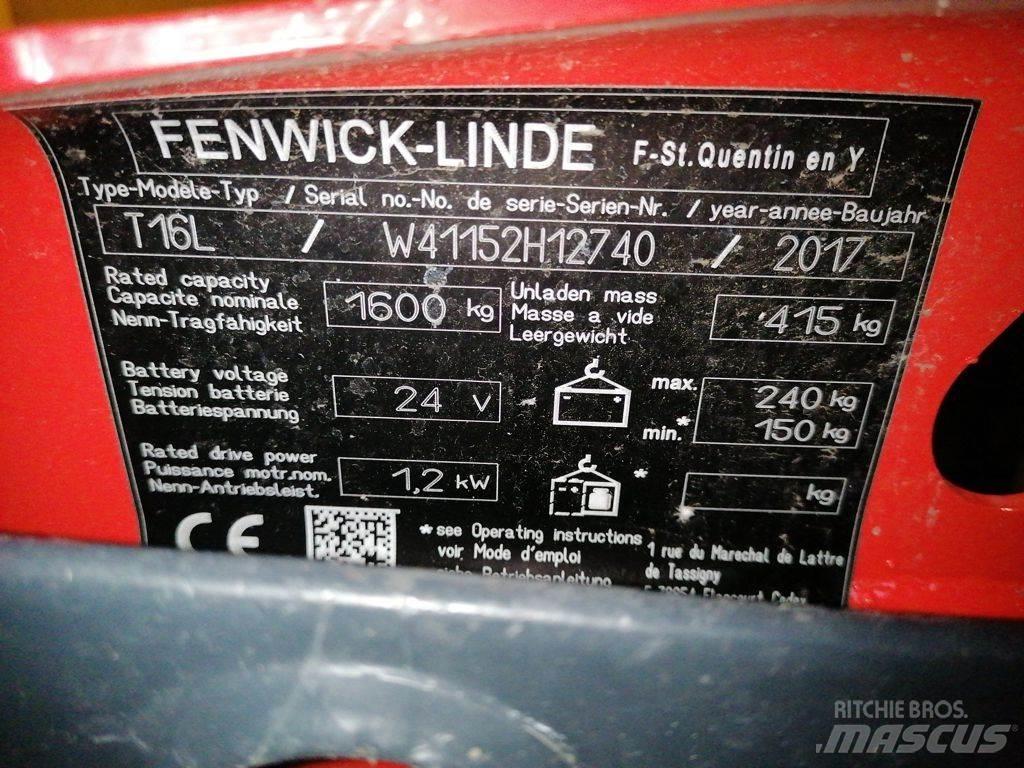Linde T16L Nisko podizni električni viličar