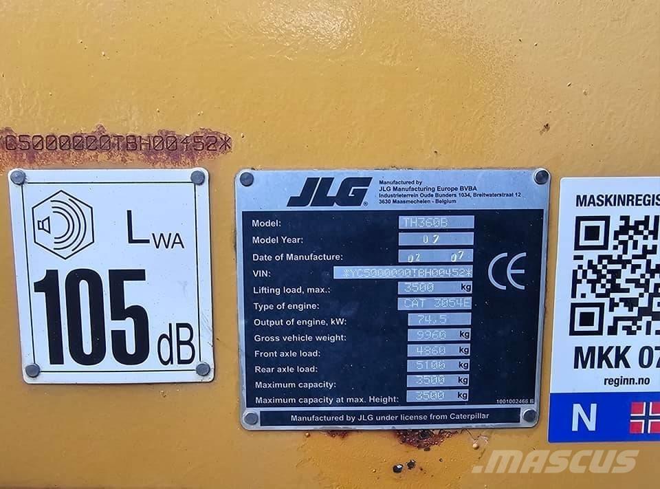 CAT TH 360 B Teleskopski viličari