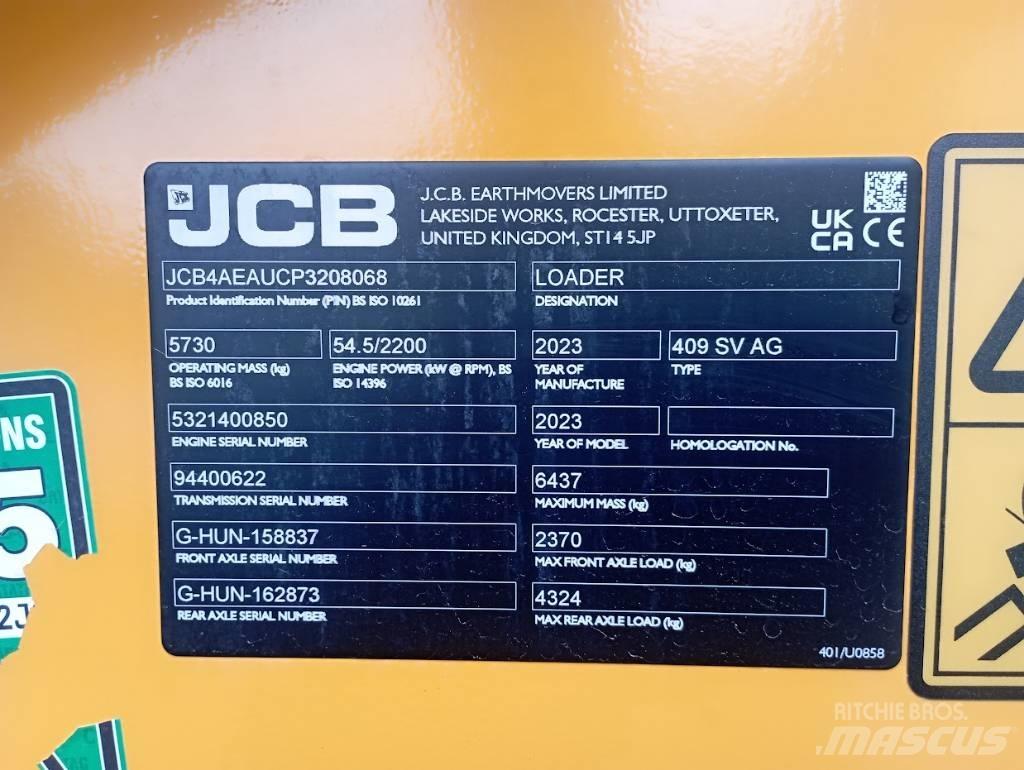 JCB 409 Utovarivači na kotačima