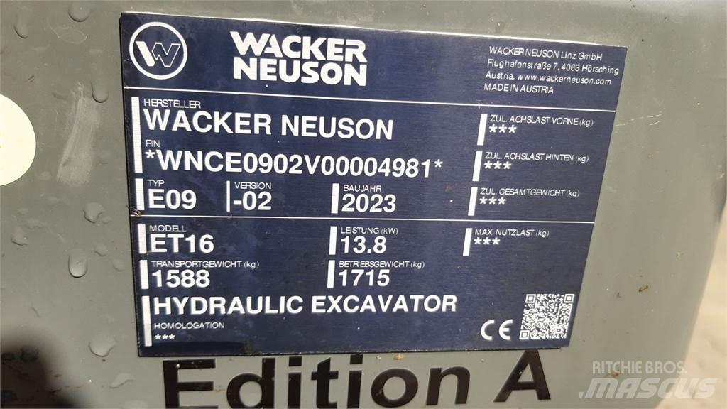 Wacker Neuson ET16 Bageri gusjeničari