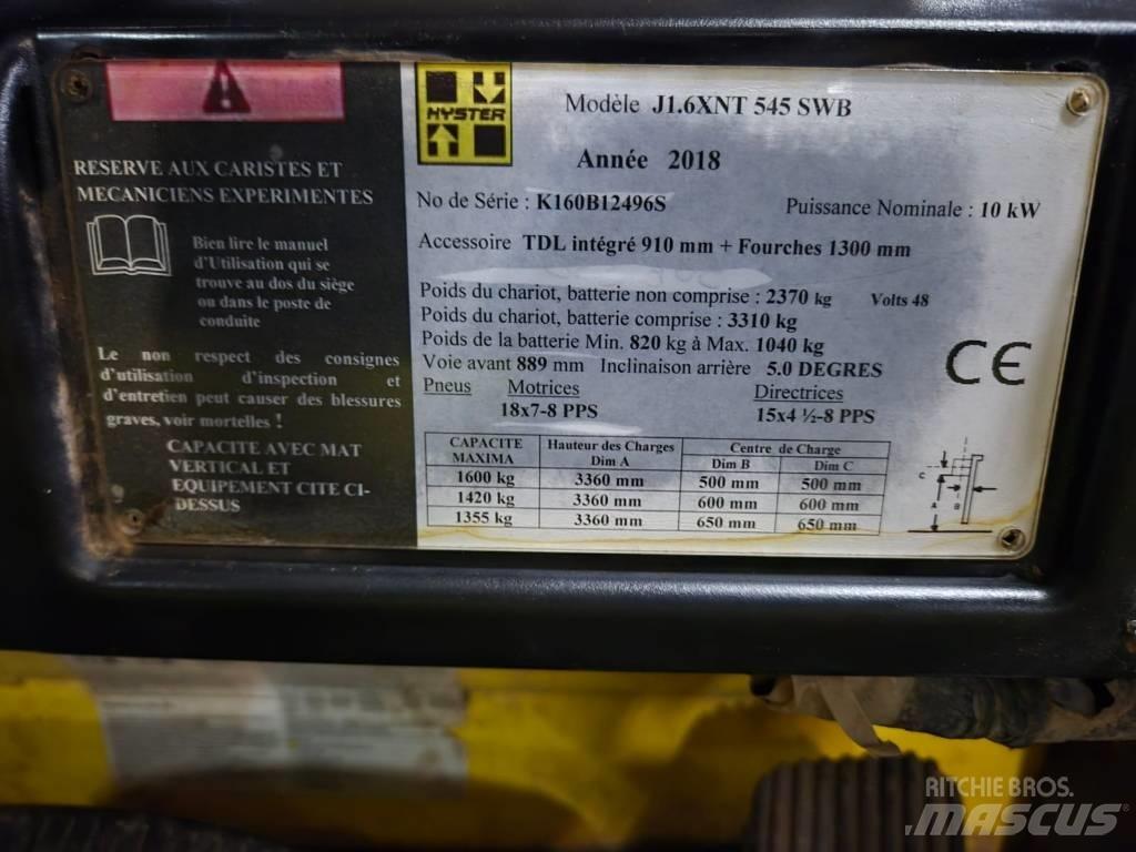 Hyster J 1.6 XNT Električni viličari