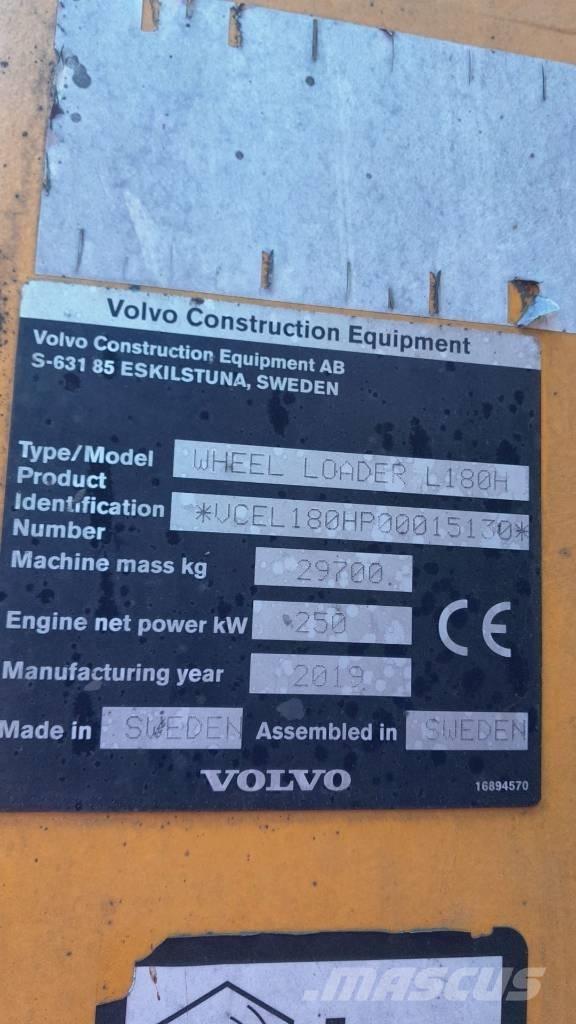 Volvo L 180 H Utovarivači na kotačima