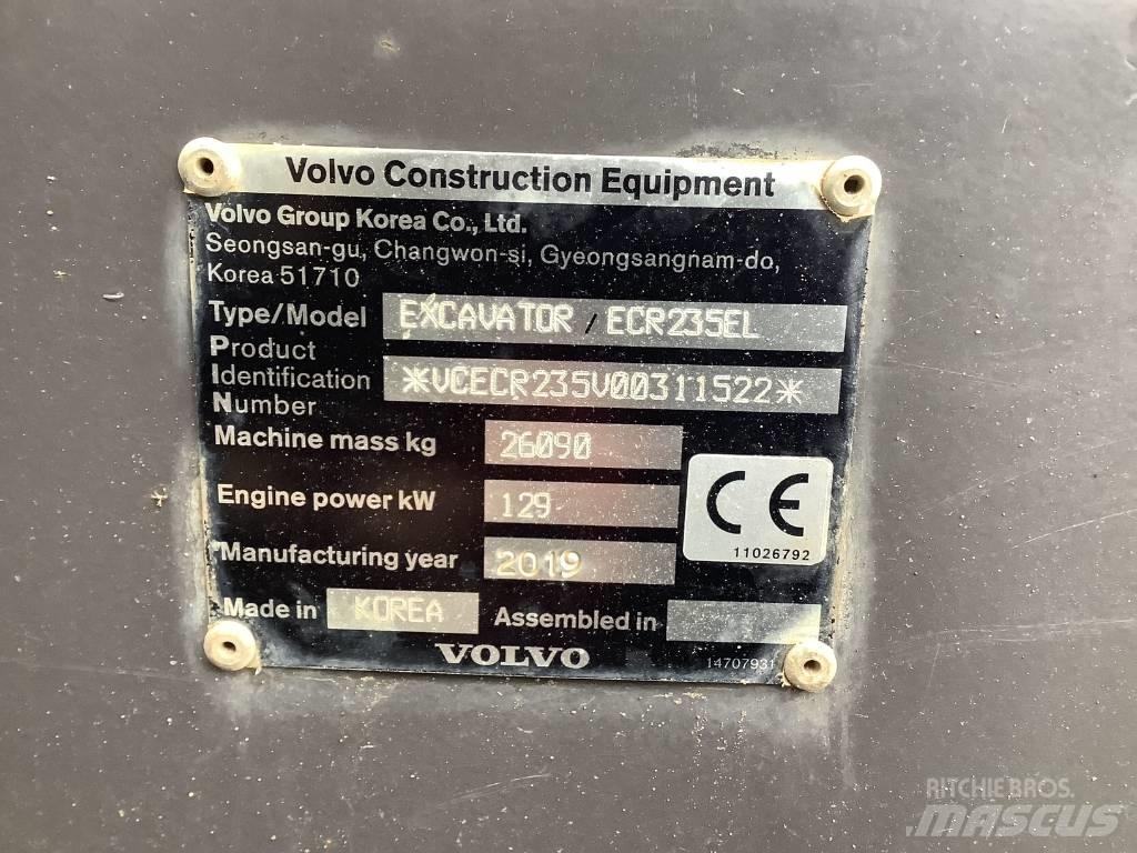 Volvo ECR 235 EL Bageri gusjeničari