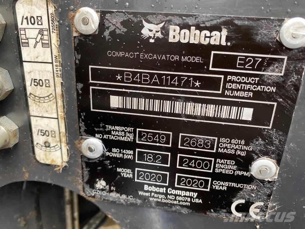 Bobcat E 27 Z Mini bageri <7t
