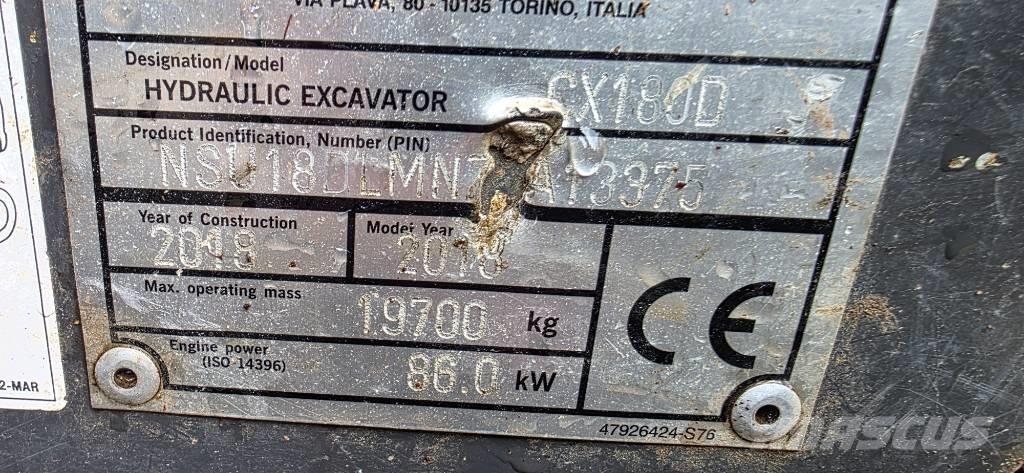 CASE CX180D Bageri gusjeničari