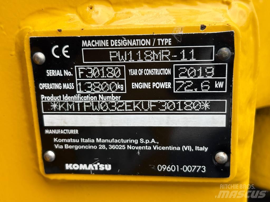Komatsu PW118-11 Bageri na kotačima