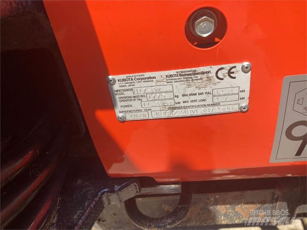 Kubota U17-3 Mini bageri <7t