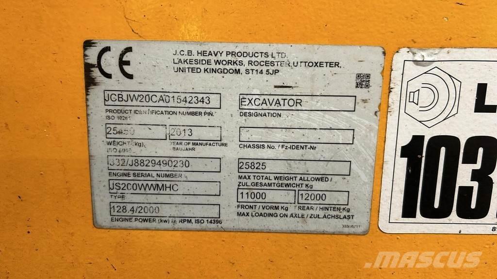JCB JS200W Bageri za manipuliranje materijalom / otpadom