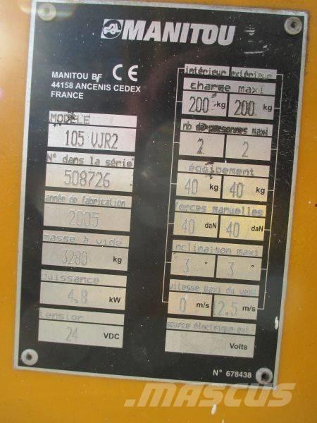 Manitou 105 VJR 2 Vertikalne radne podizne platforme