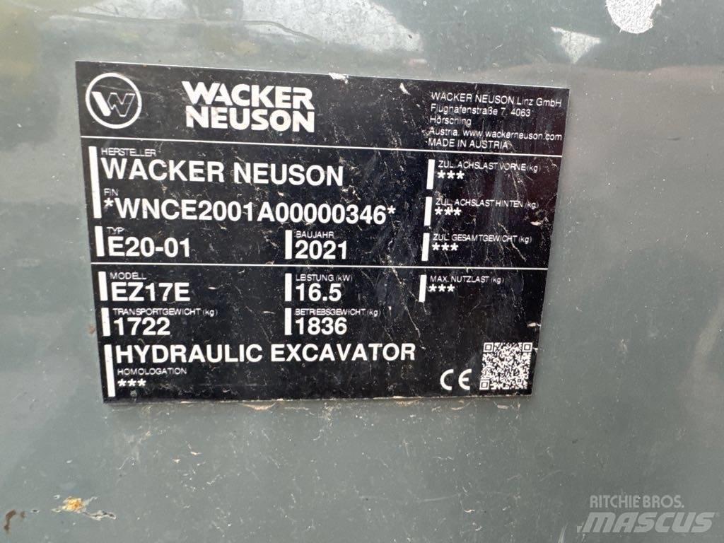 Wacker Neuson EZ17e Bageri gusjeničari