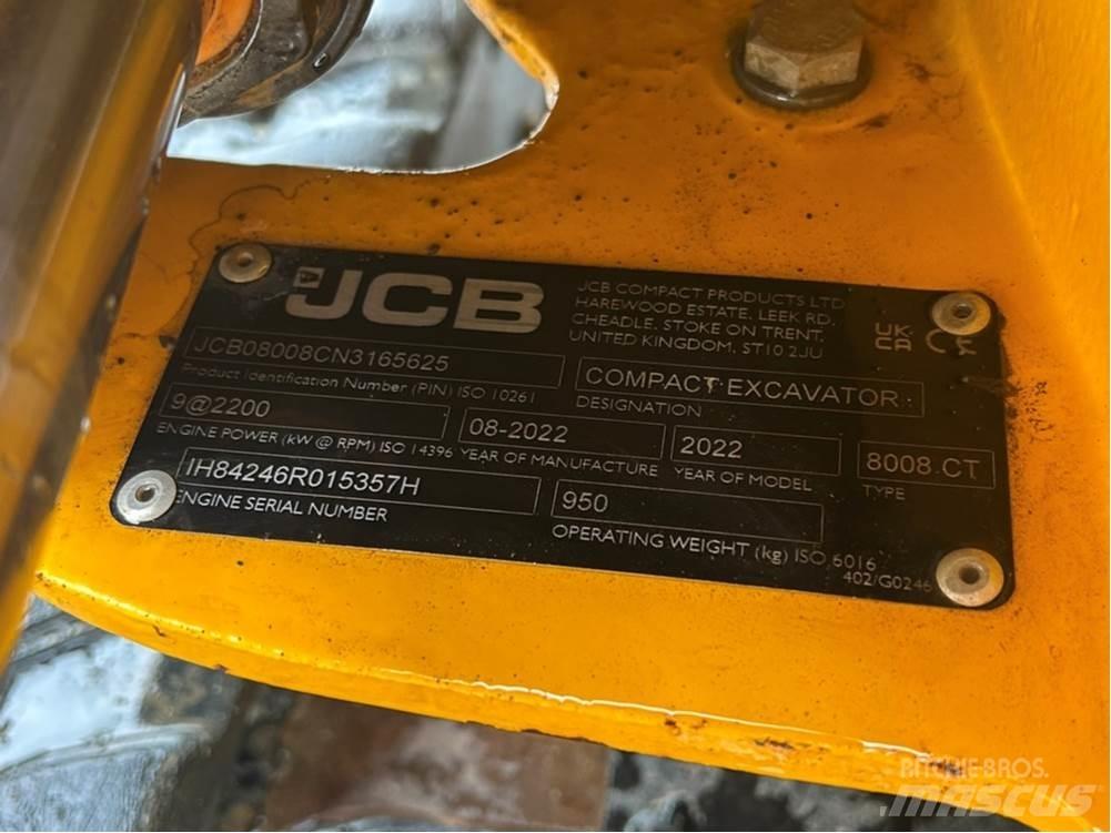 JCB MICRO 8008 Mini bageri <7t