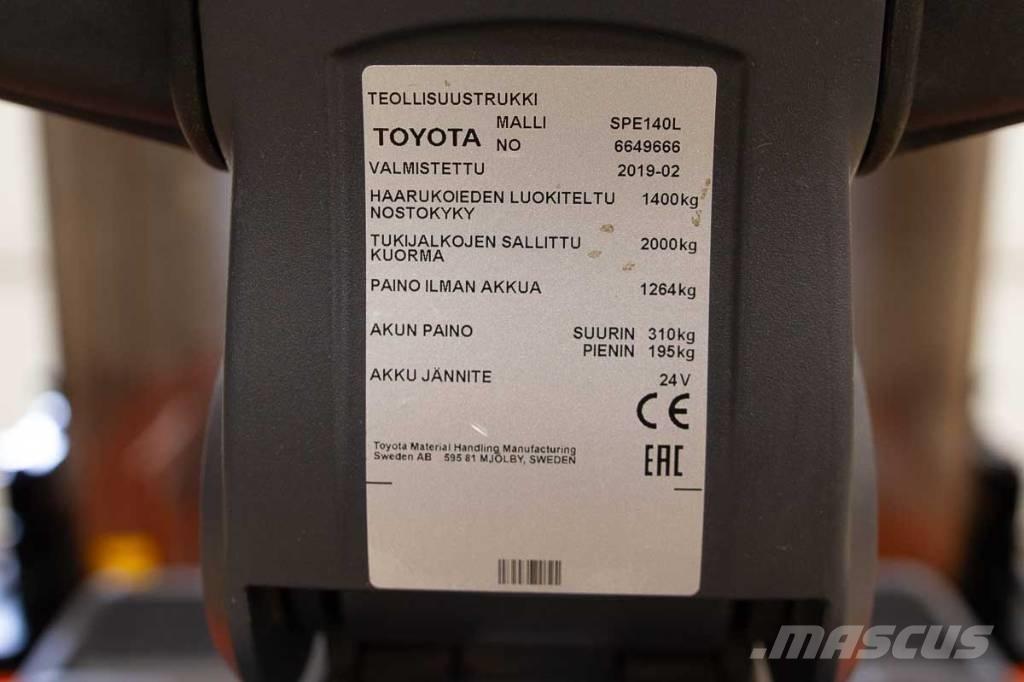 Toyota SPE 140 L Samopogonski ručni viličari