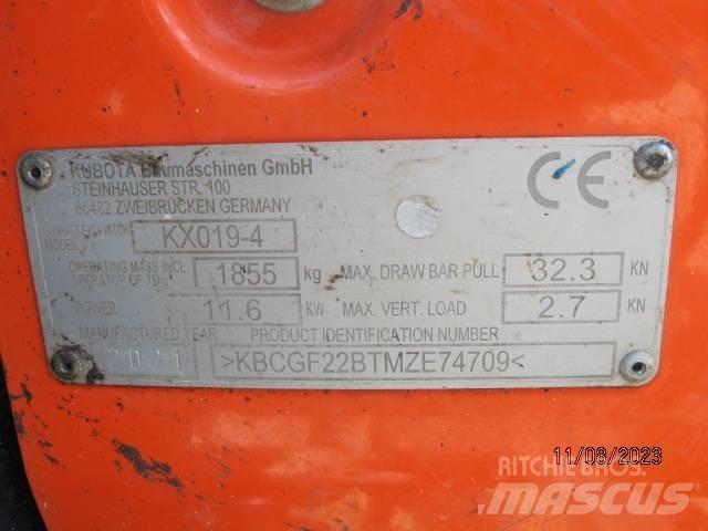 Kubota KX 019-4 Mini bageri <7t