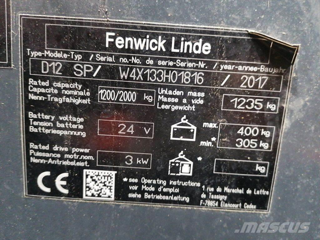 Linde D12 SP Ručni električni viličar