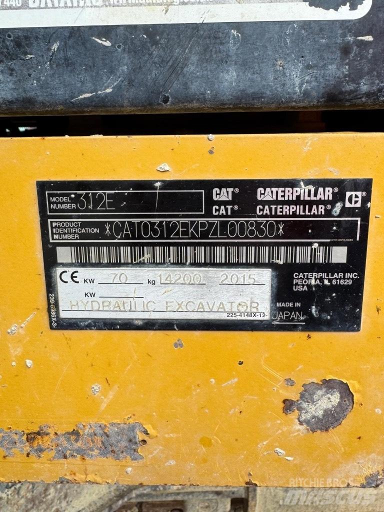CAT 312 E Bageri gusjeničari