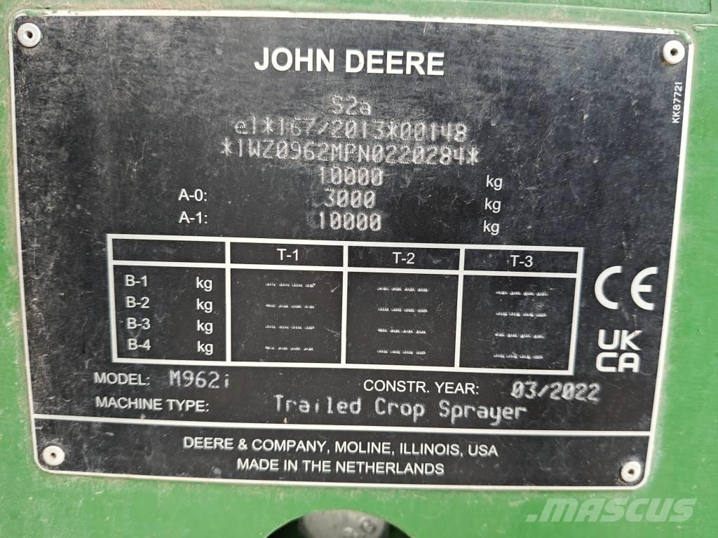 John Deere M 962 i Vučene prskalice