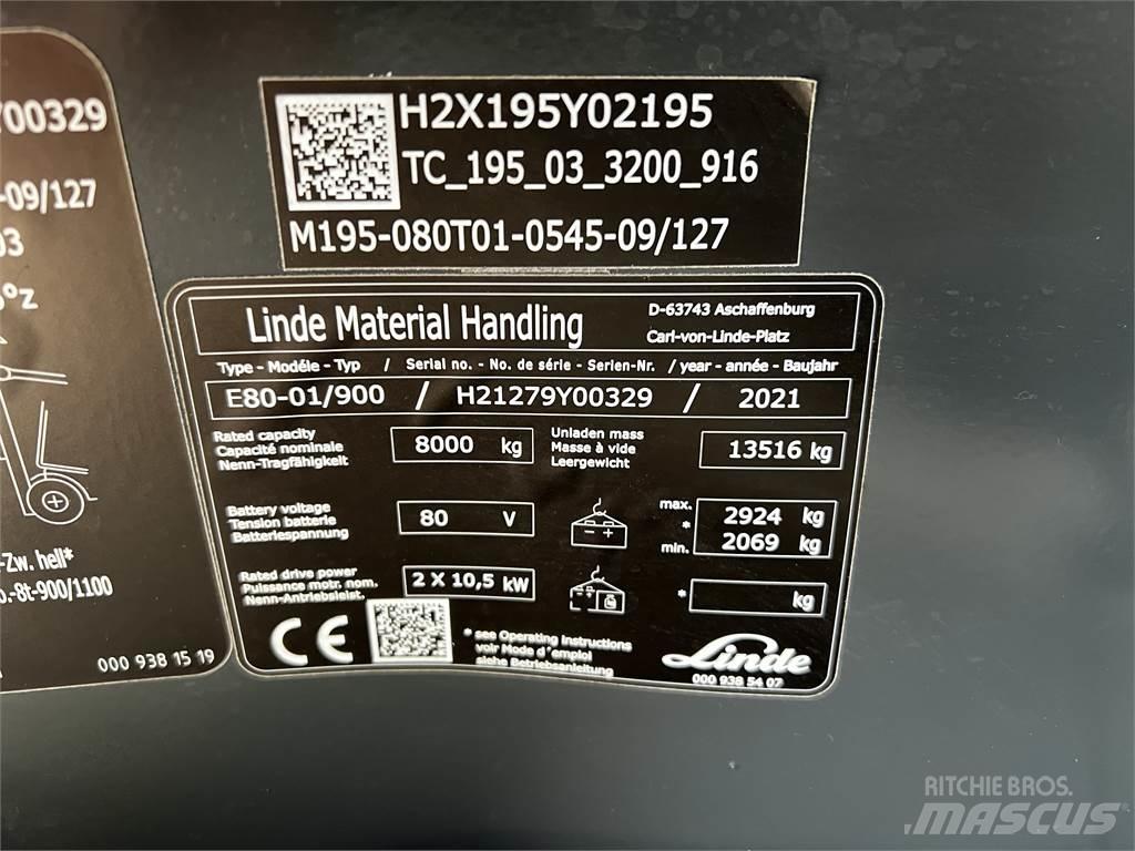 Linde E80/900 Električni viličari